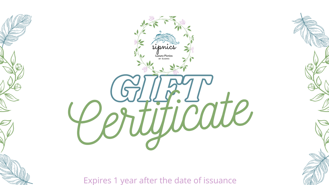 SIPNIC Gift Certificates